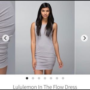 Lululemon Gray In the Flow Dress